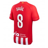 Dres Atletico Madrid Saul Niguez #8 Domáci 2023-24 Krátky Rukáv